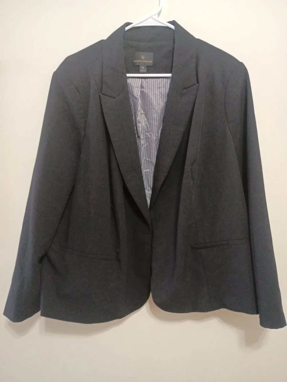 Worthington Plus Size Black Blazer Size 3XL